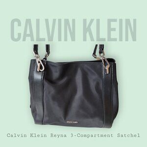 Calvin Klein Reyna 3-Compartment Shoulder Satchel - Great for Organizing